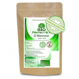 D-Mannose Premium Pulver 100 Gramm Bio Protect ohne Zusatzstoffe, vegan, rein und hochdosiert Laborgetestet