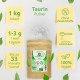 Taurin Pulver 1 Kg 100% rein ohne Zusatzstoffe!  Bio Protect BV