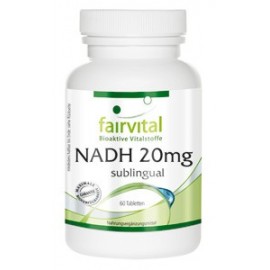 NADH 20mg Lutschtabletten Himbeer - 60 Tabletten Fairvital