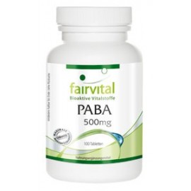 PABA Vitamin B-10 500 mg 100 Tabletten Fairvital