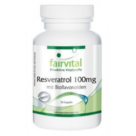 Resveratrol 100mg mit Bioflavonoiden - 90 Kapseln- Fairvital